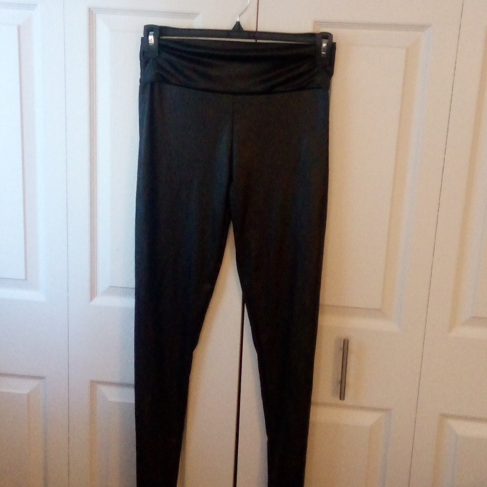 (2 for $15) Black Leggings, Plus Size XXL.